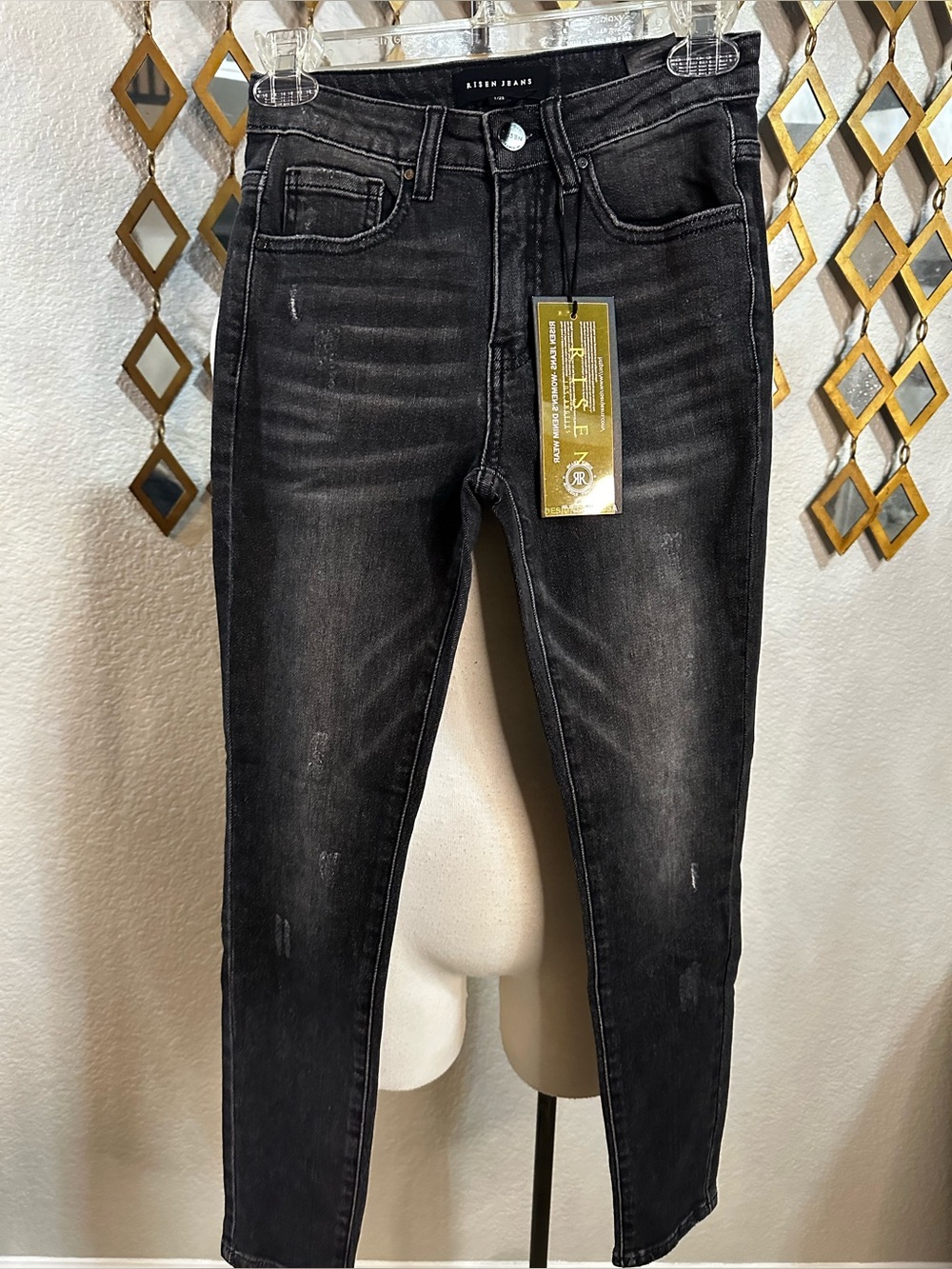 NWT Risen High Rise Tummy Control Skinny Jeans Size 1/25